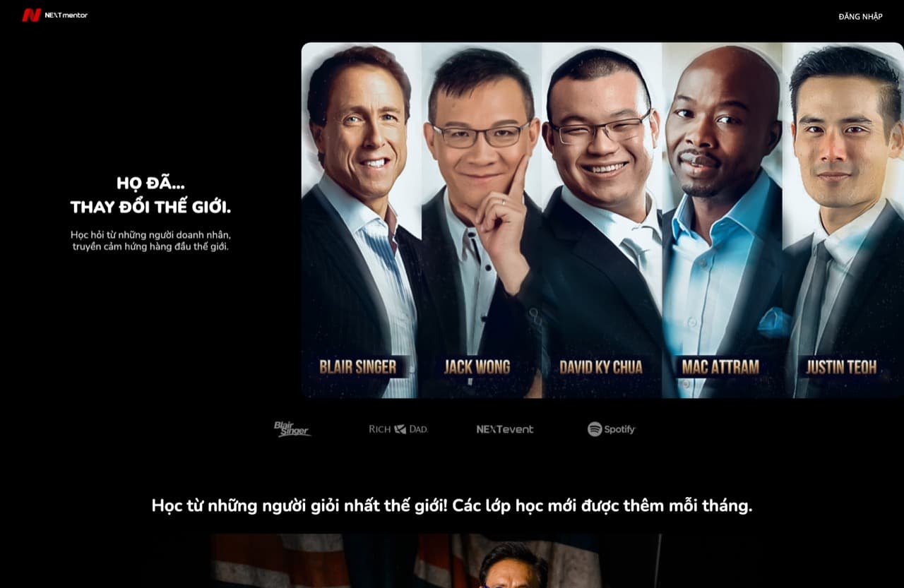 NEXTmentor — website delivered by NextGen Fusion
