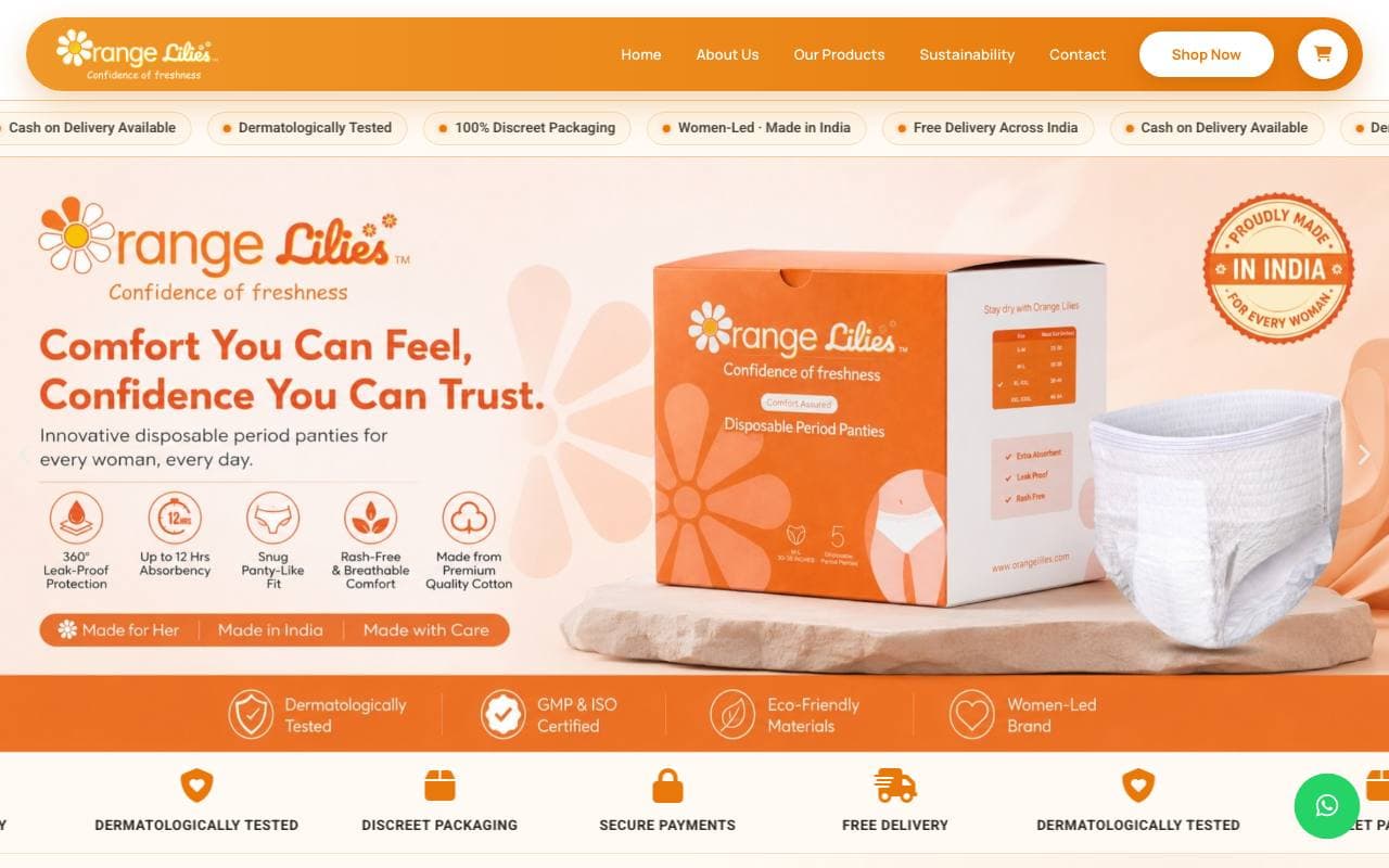 Orange Lilies — website delivered by NextGen Fusion