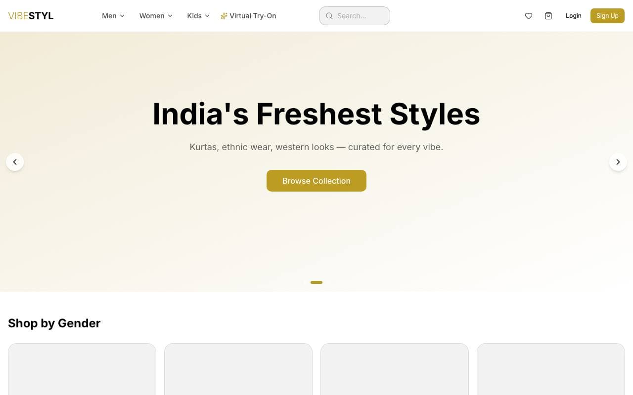 Vibestyl — website delivered by NextGen Fusion